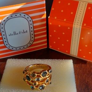 Stella & Dots Stackable Gems Ring, sz 6
